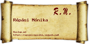 Répási Mónika névjegykártya